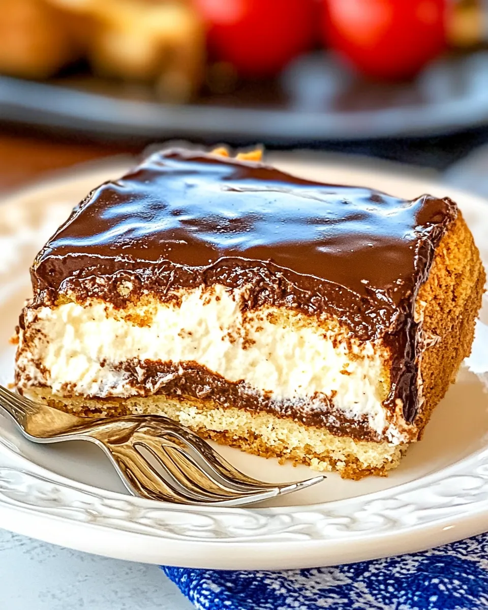 Homemade Chocolate Eclair Cake photo