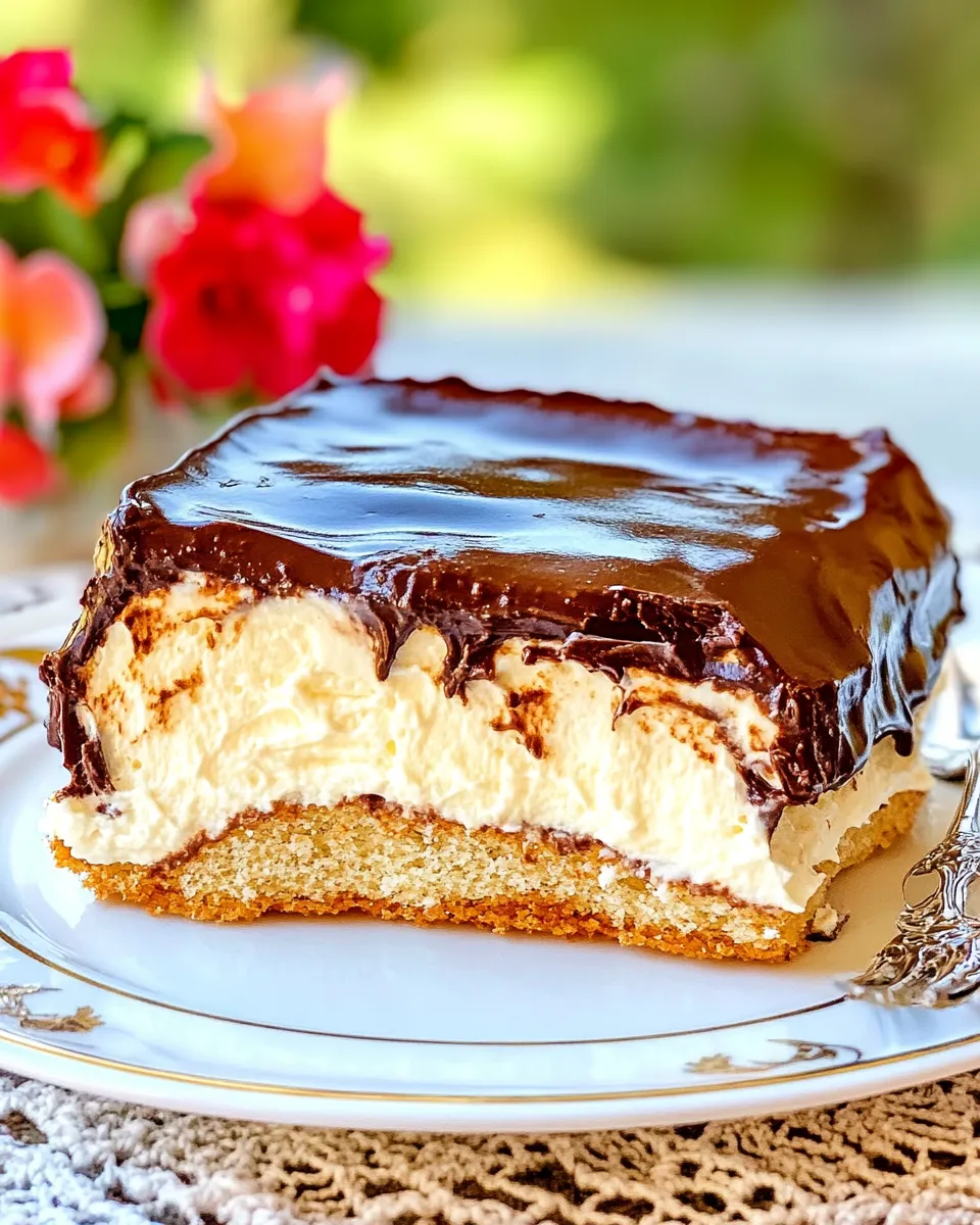 Classic Chocolate Eclair Cake image