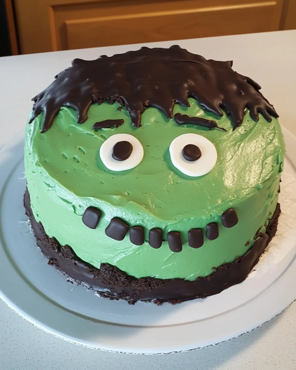 Classic Chocolate Frankenstein Cake image