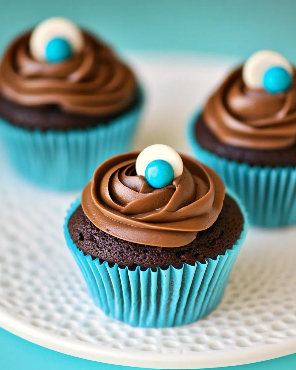 Easy Chocolate Malt Cupcakes shot