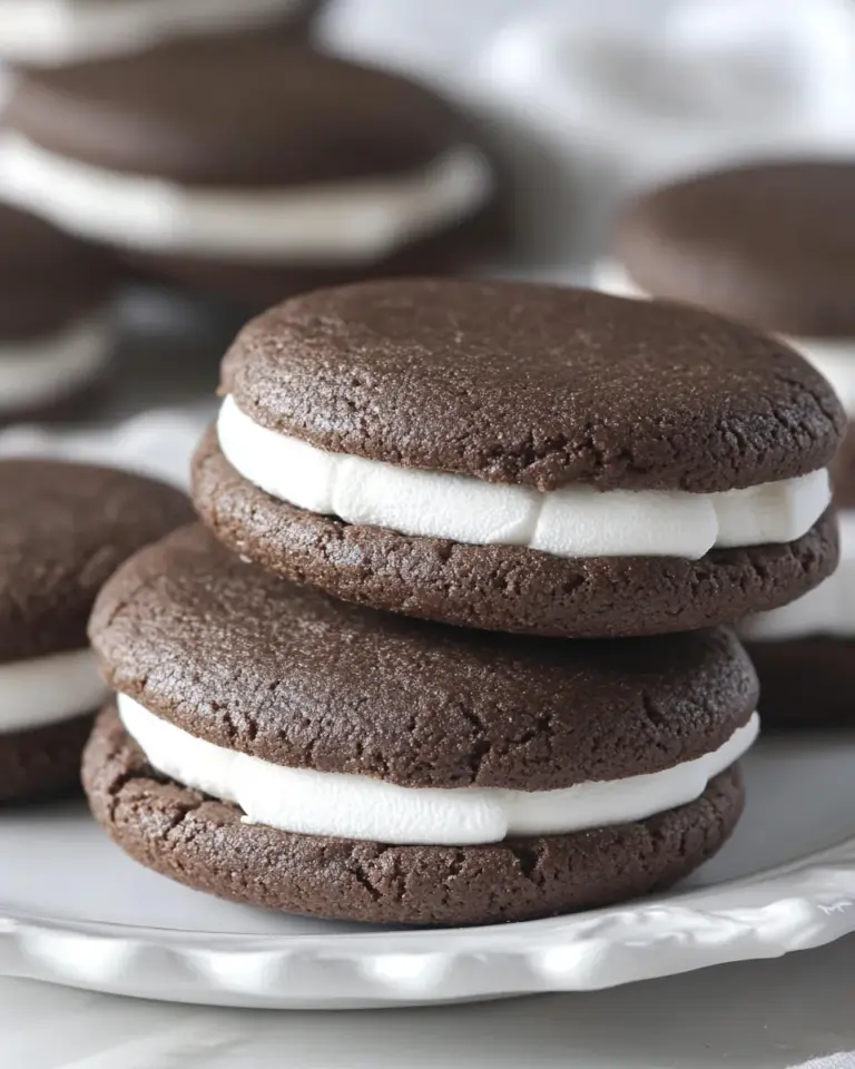 Homemade Chocolate Marshmallow Sandwich Cookies Recipe photo