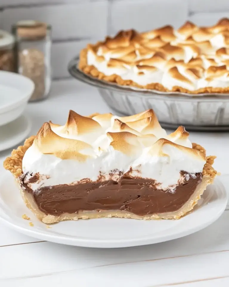 Homemade Chocolate Meringue Pie photo