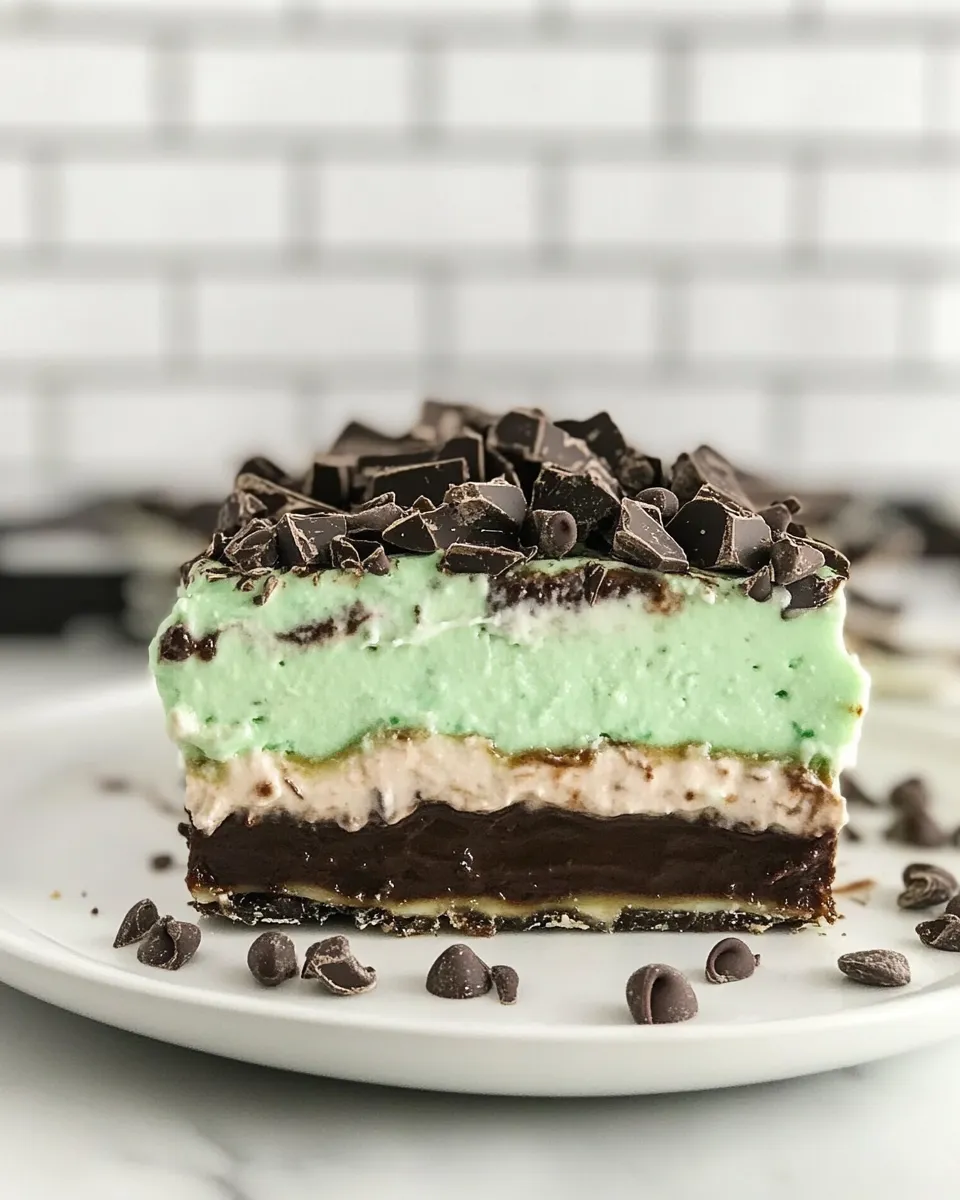 Homemade Chocolate Mint Lasagna photo