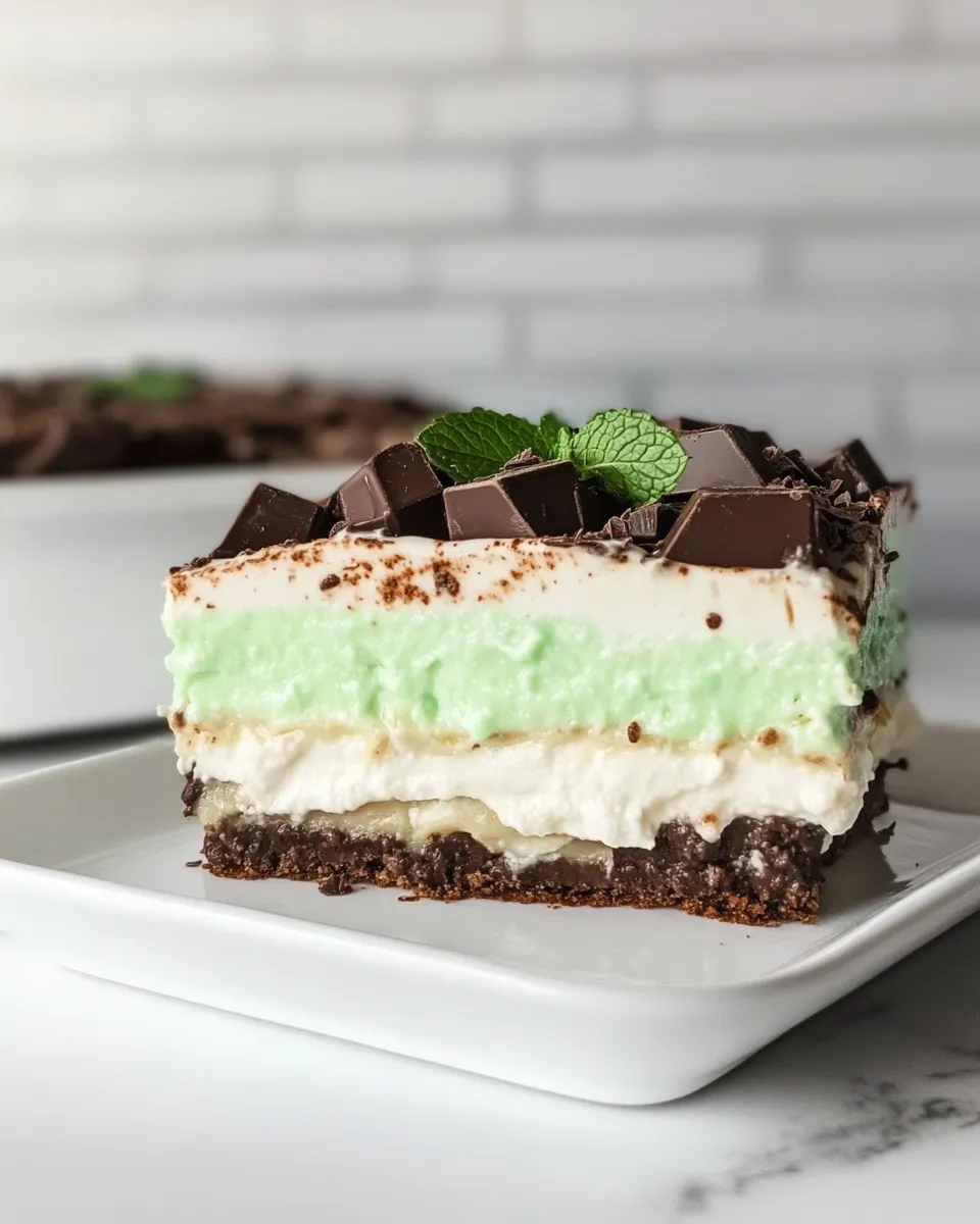 Classic Chocolate Mint Lasagna image