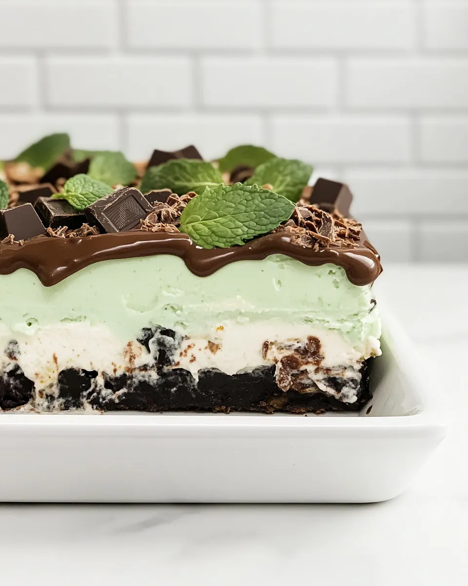 Easy Chocolate Mint Lasagna recipe photo