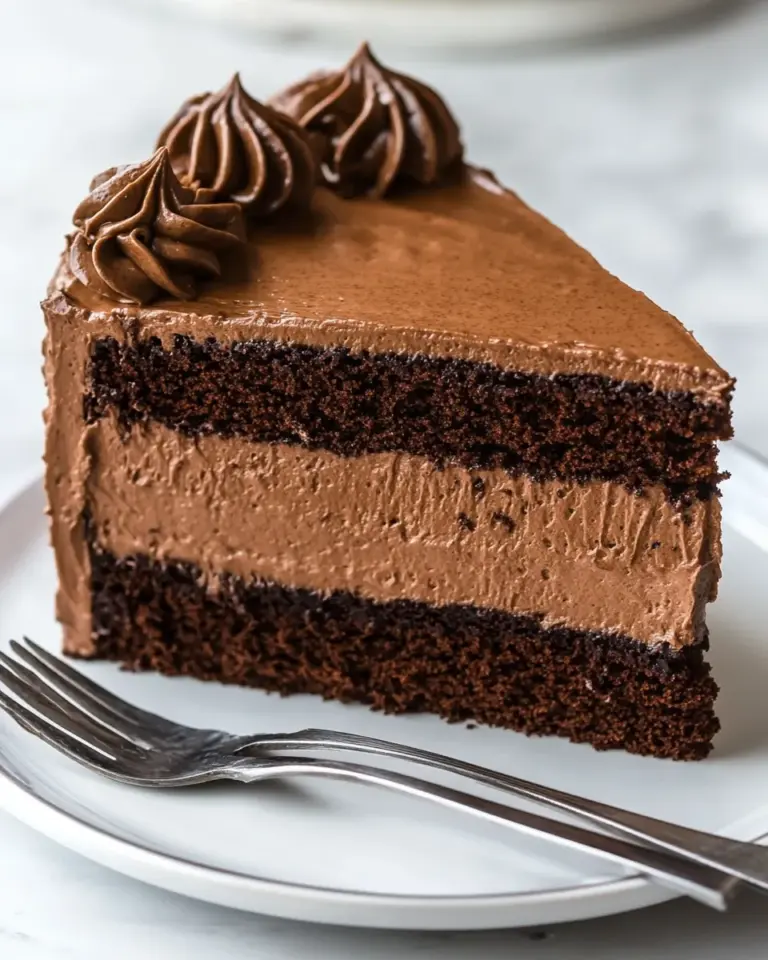 Homemade Chocolate Mousse Cake photo