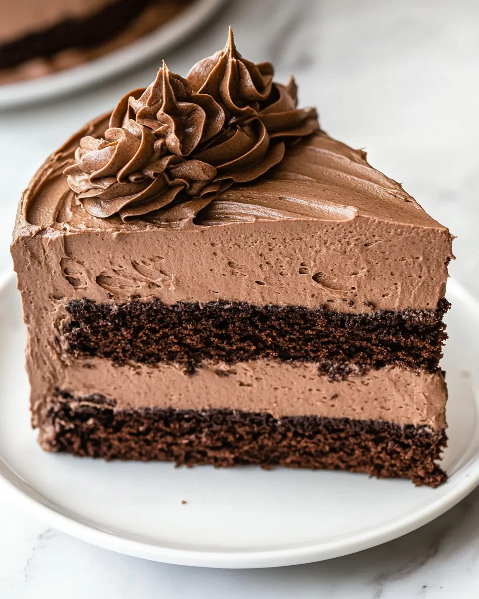 Classic Chocolate Mousse Cake image