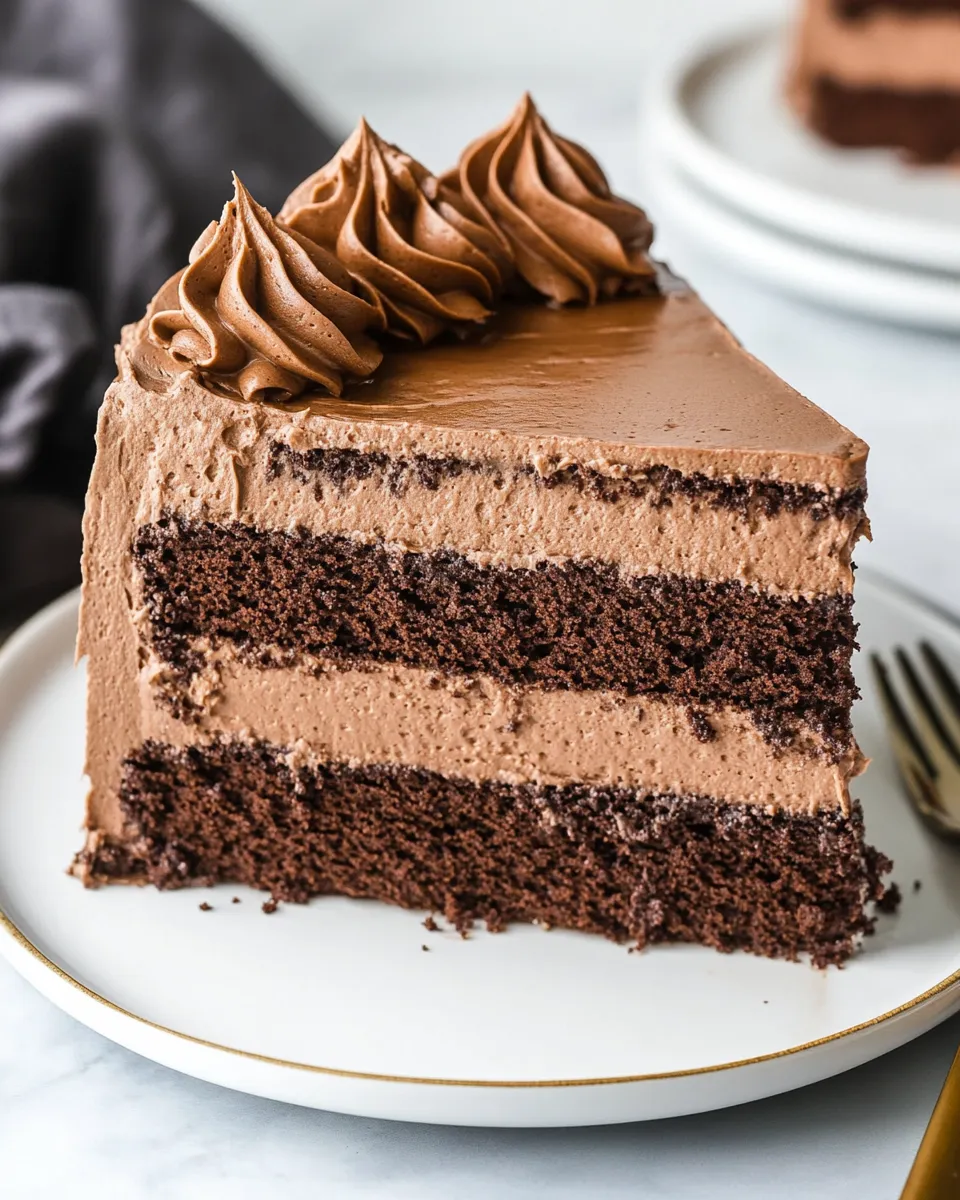 Easy Chocolate Mousse Cake recipe photo