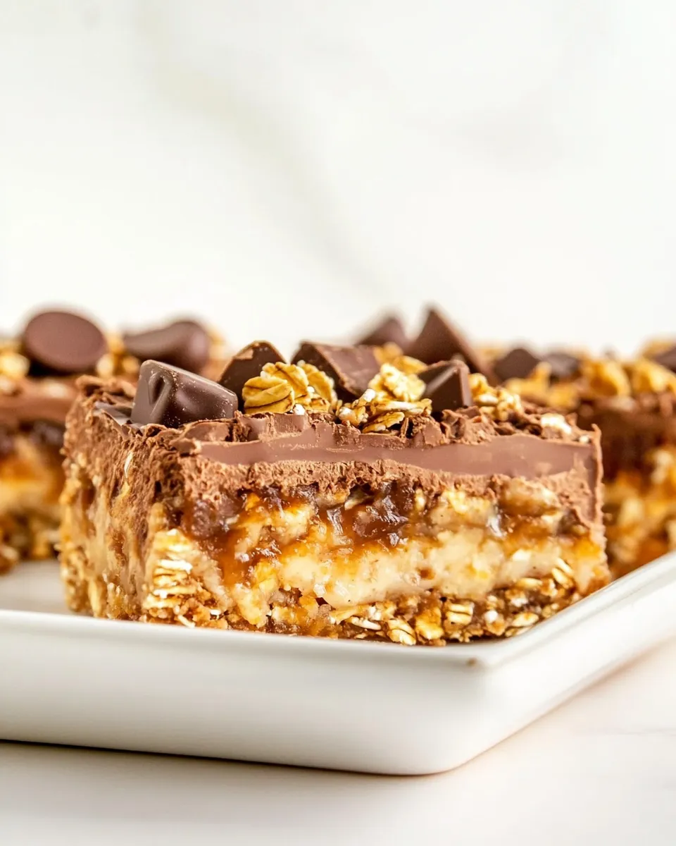 Homemade Chocolate Oatmeal Carmelitas photo