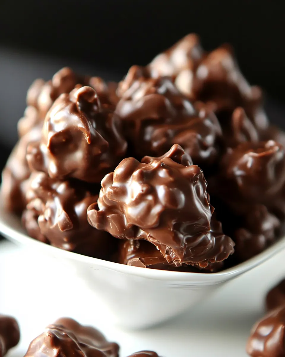 Classic Chocolate Peanut Butter Clusters Recipe image