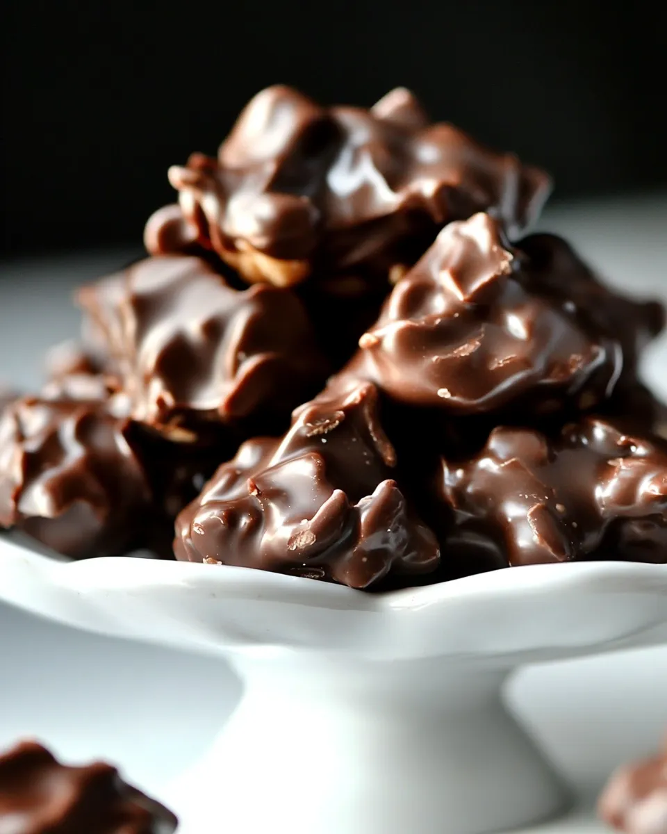 Easy Chocolate Peanut Butter Clusters Recipe shot