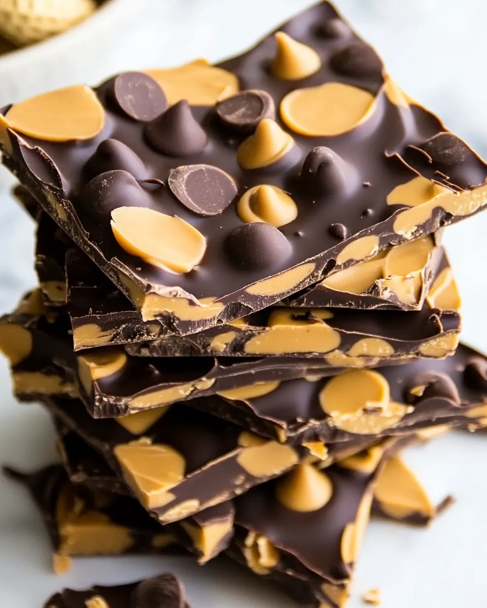 Easy Chocolate Peanut Butter Cup Bark recipe photo