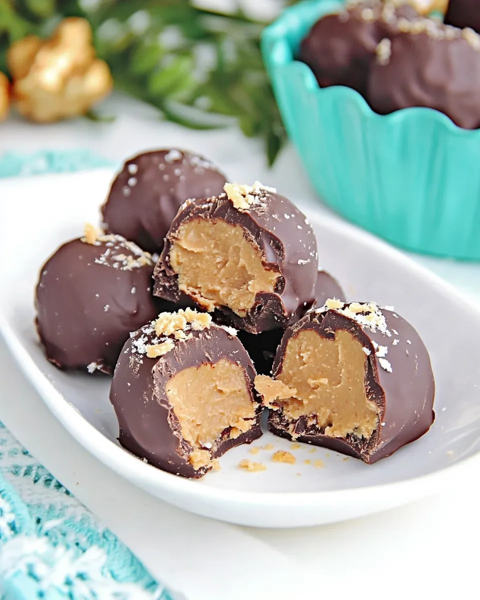 Classic Chocolate Peanut Butter Fat Bombs image