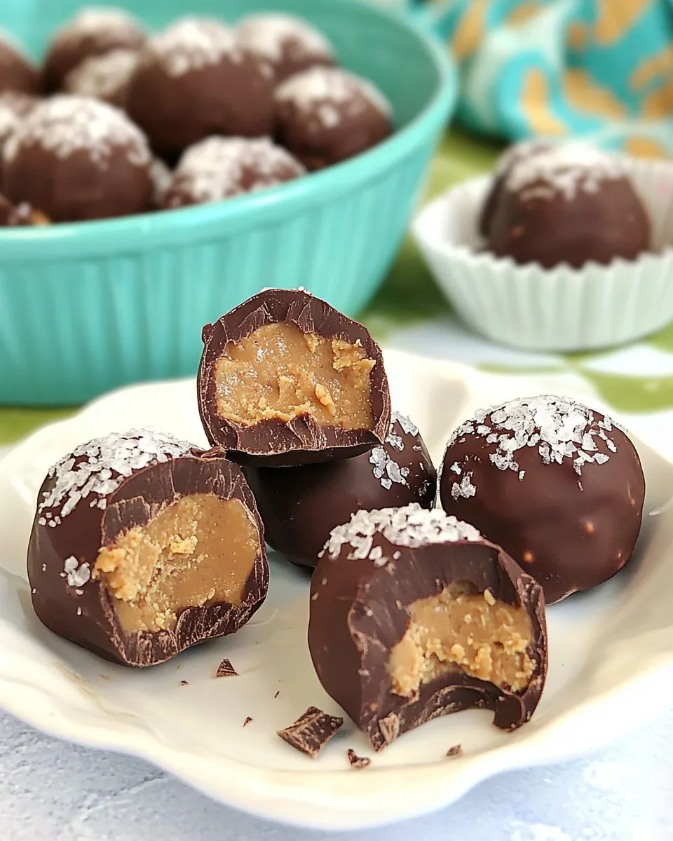 Easy Chocolate Peanut Butter Fat Bombs food shot