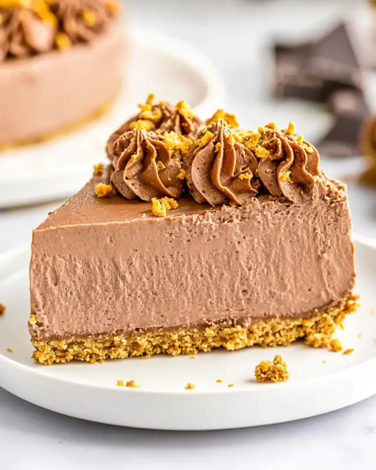 Easy Chocolate Peanut Butter No Bake Cheesecake photo
