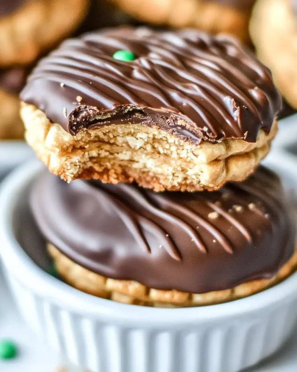 Homemade Chocolate Peanut Butter Ritz Cracker Cookies photo