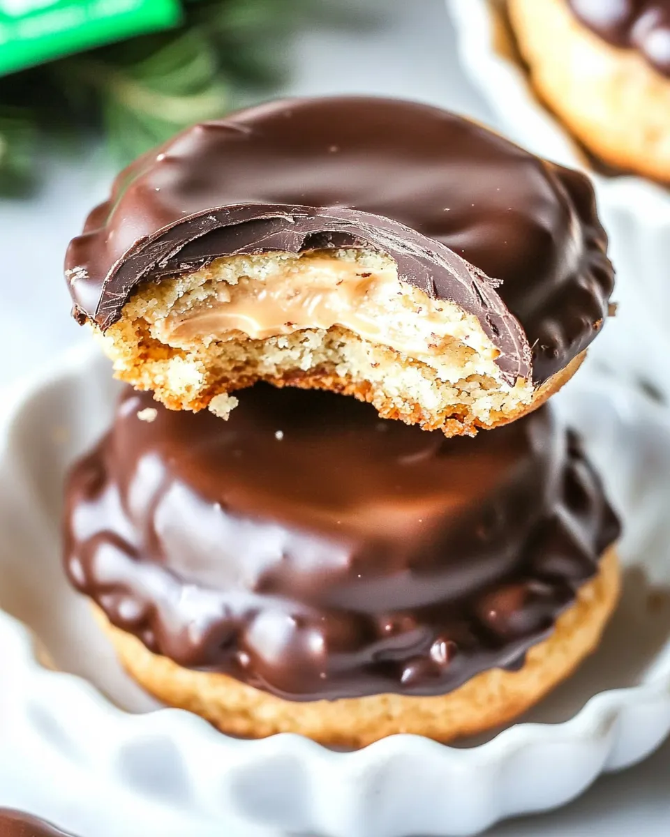 Classic Chocolate Peanut Butter Ritz Cracker Cookies image