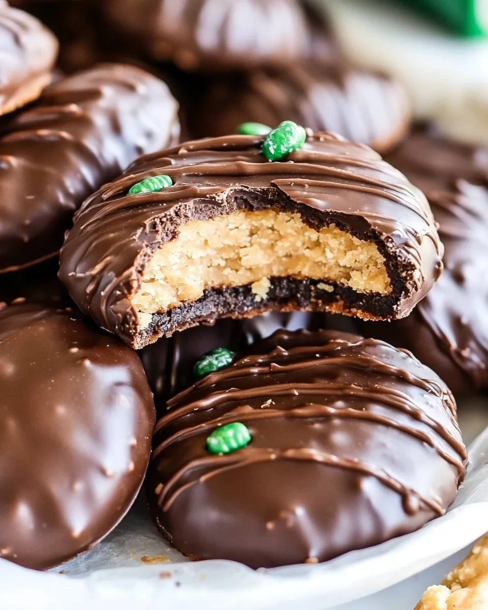 Easy Chocolate Peanut Butter Ritz Cracker Cookies shot