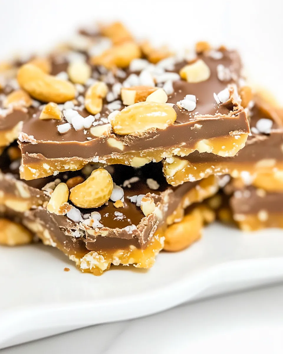 Classic Chocolate Peanut Toffee image