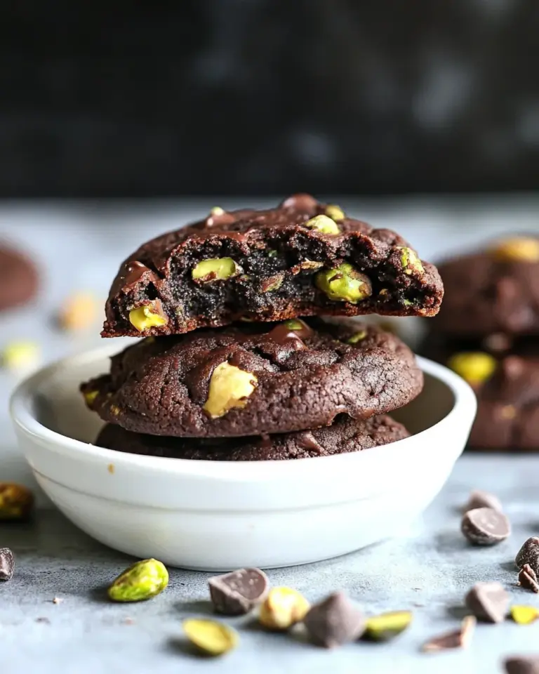Homemade Chocolate Pistachio Cookies photo