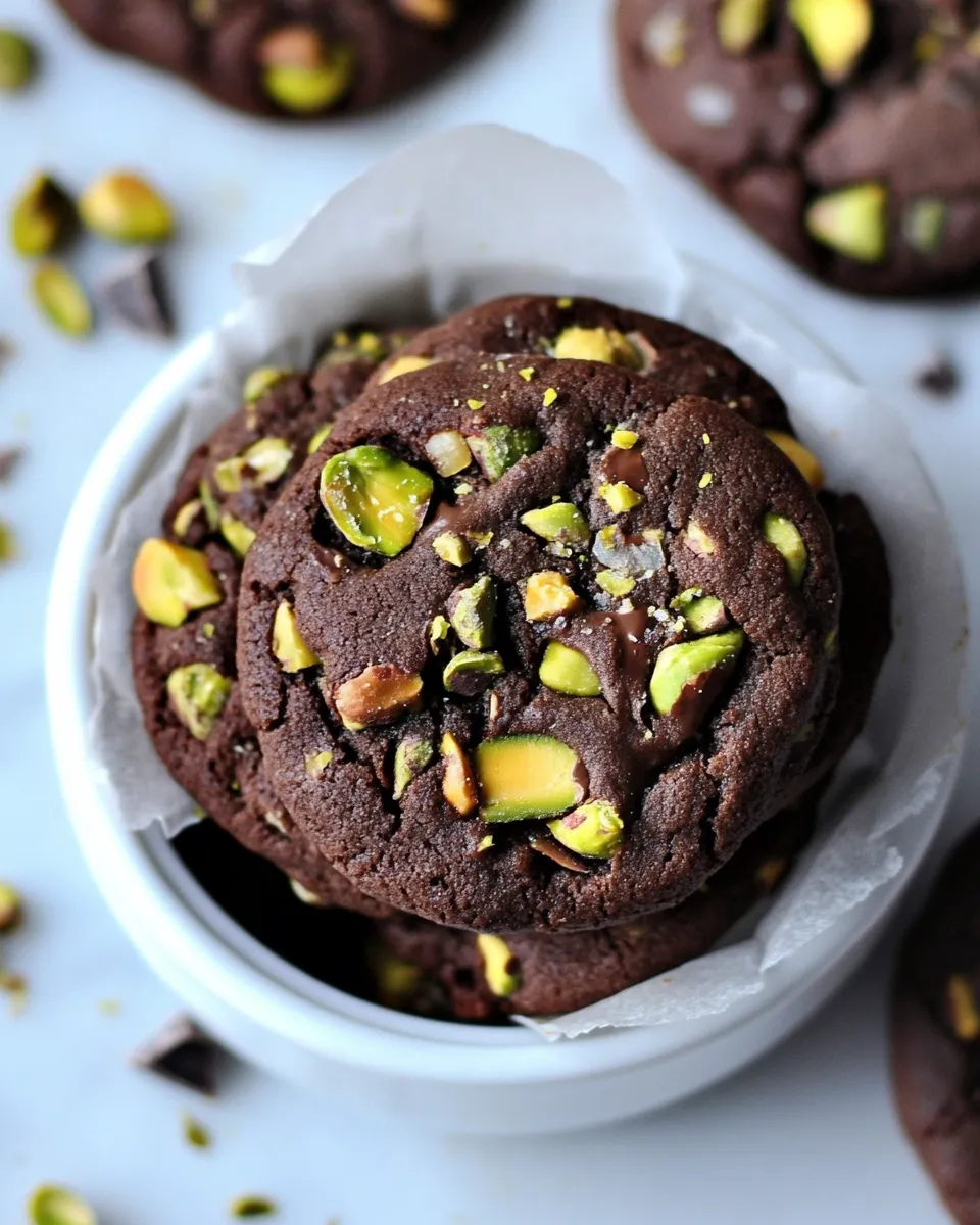 Classic Chocolate Pistachio Cookies image