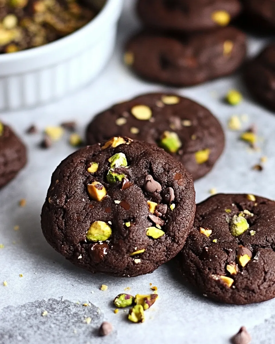 Easy Chocolate Pistachio Cookies recipe photo