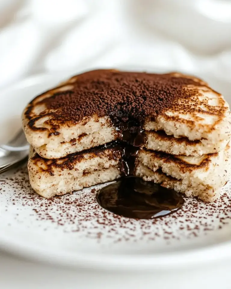 Homemade Chocolate Stuffed Churro Pancakes photo