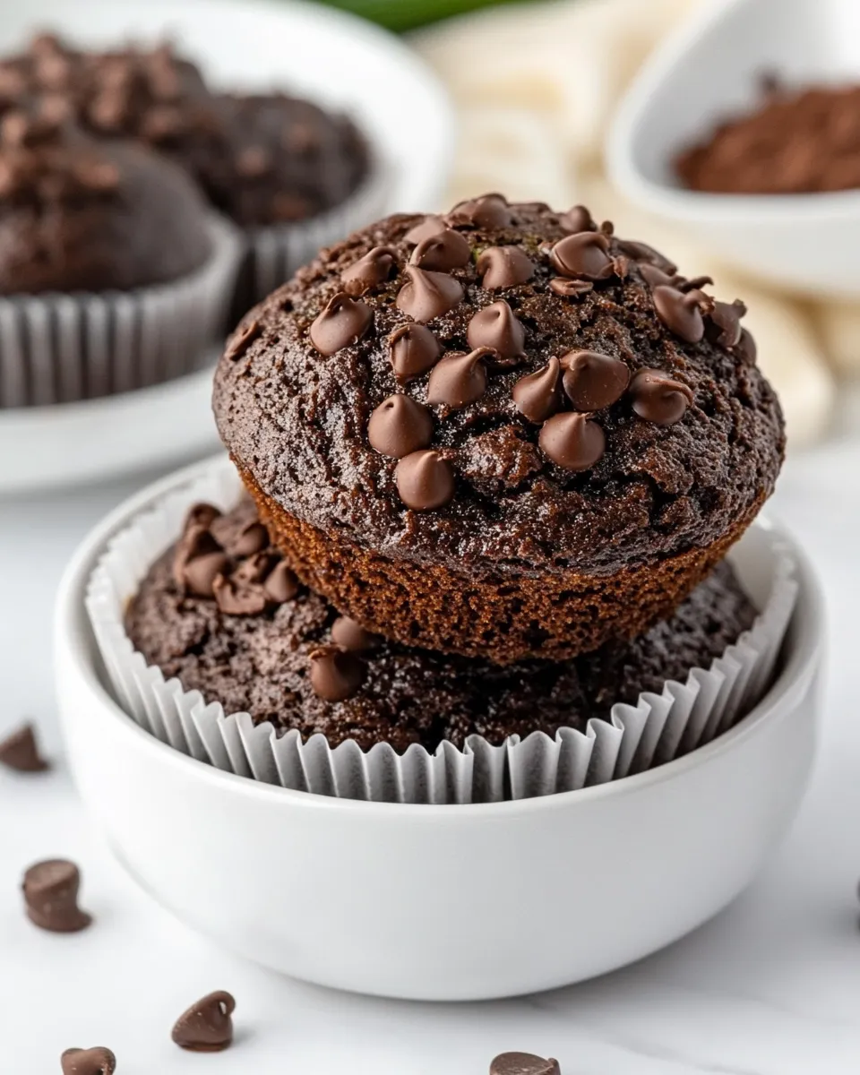 Delicious Chocolate Zucchini Muffins dish photo