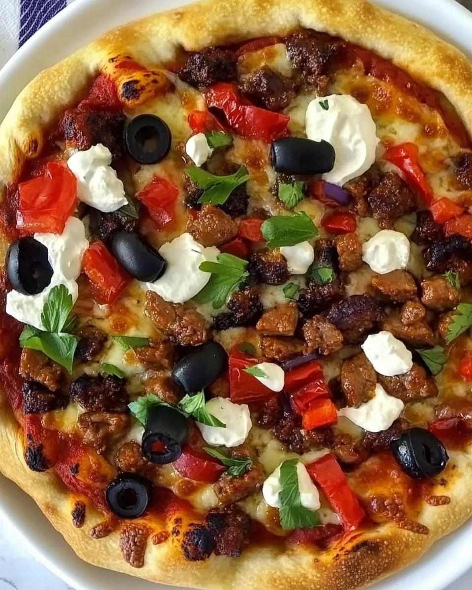 Delicious Chorizo Pizza shot