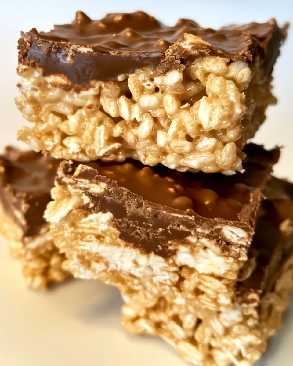 Delicious Chubby Hubby Rice Krispies Treats food shot