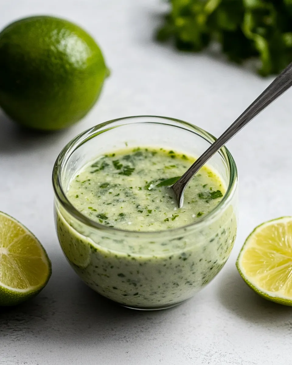 Homemade Cilantro Lime Sauce photo