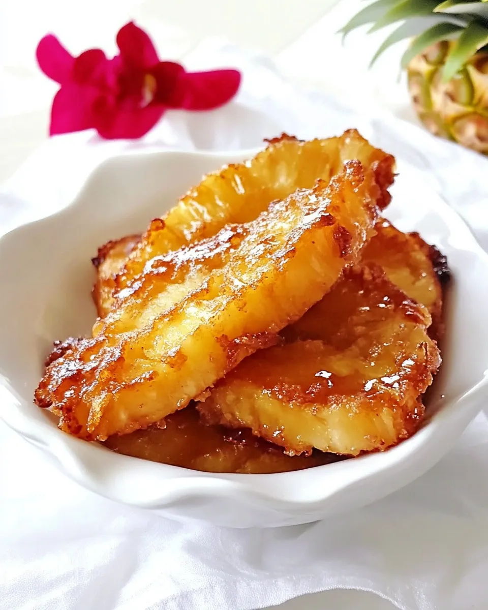 Homemade Cinnamon Fried Pineapple Recipe photo