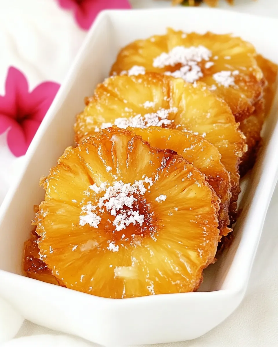 Delicious Cinnamon Fried Pineapple Recipe image