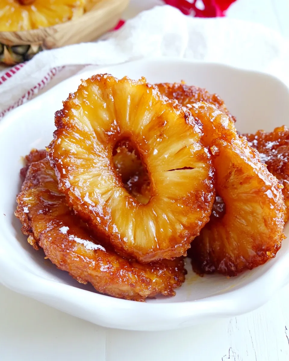 Easy Cinnamon Fried Pineapple Recipe shot