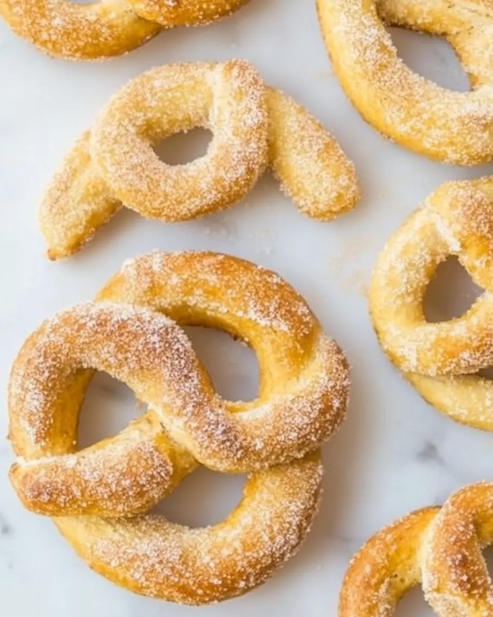 Delicious Cinnamon Pretzels food shot
