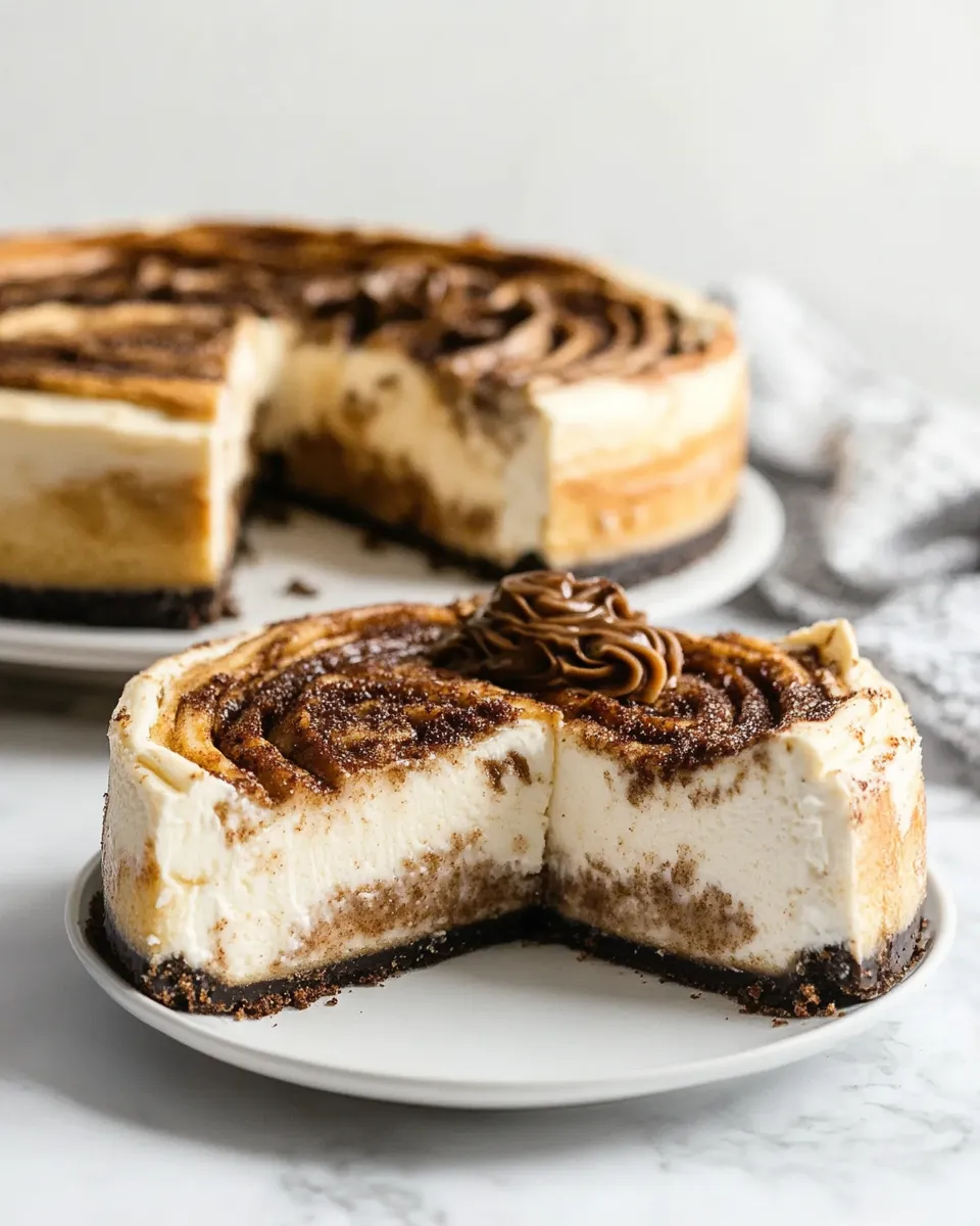 Easy Cinnamon Roll Cheesecake recipe photo
