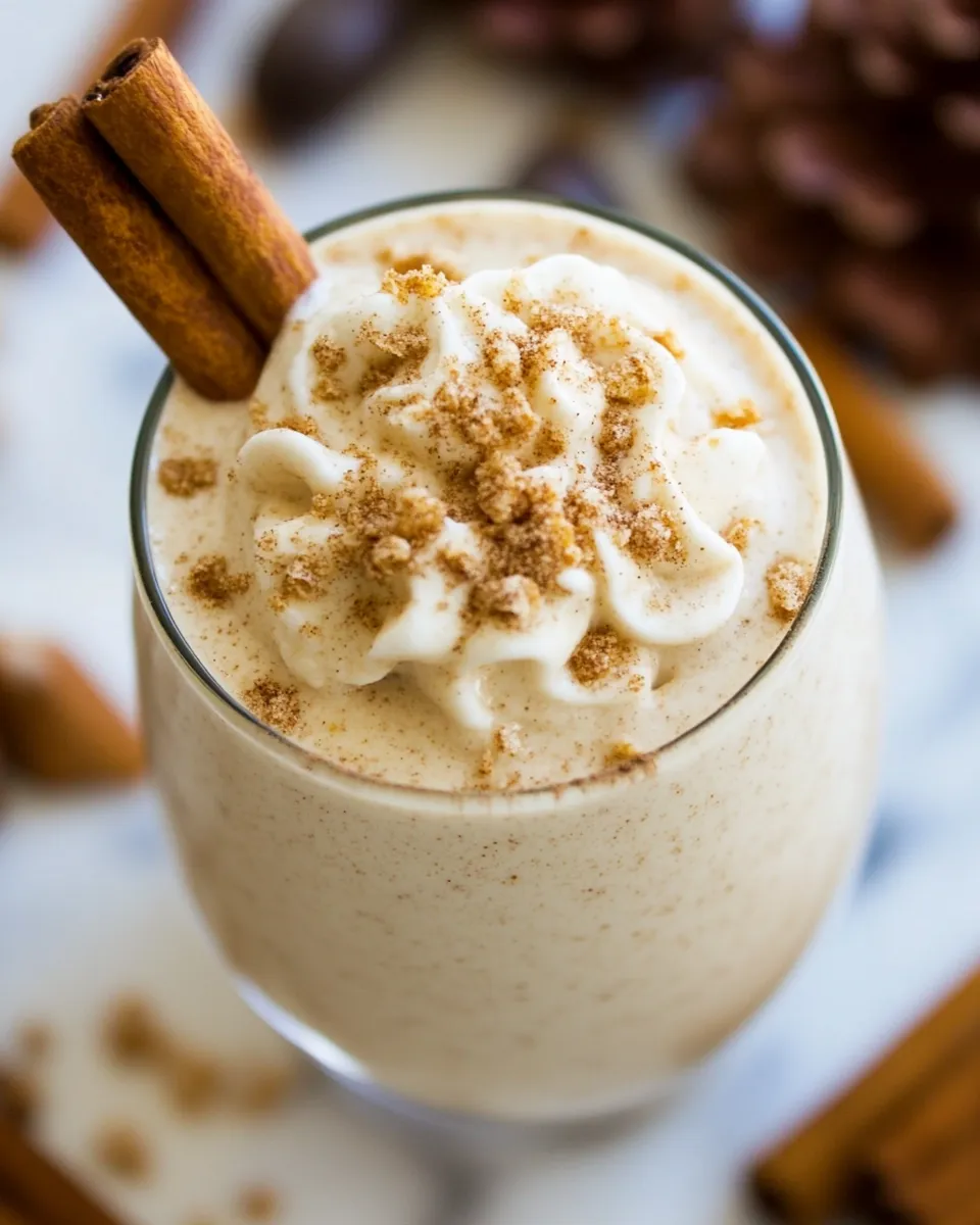 Homemade Cinnamon Roll Protein Shake photo