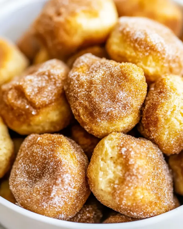 Homemade Cinnamon Sugar Air Fryer Donut Holes photo