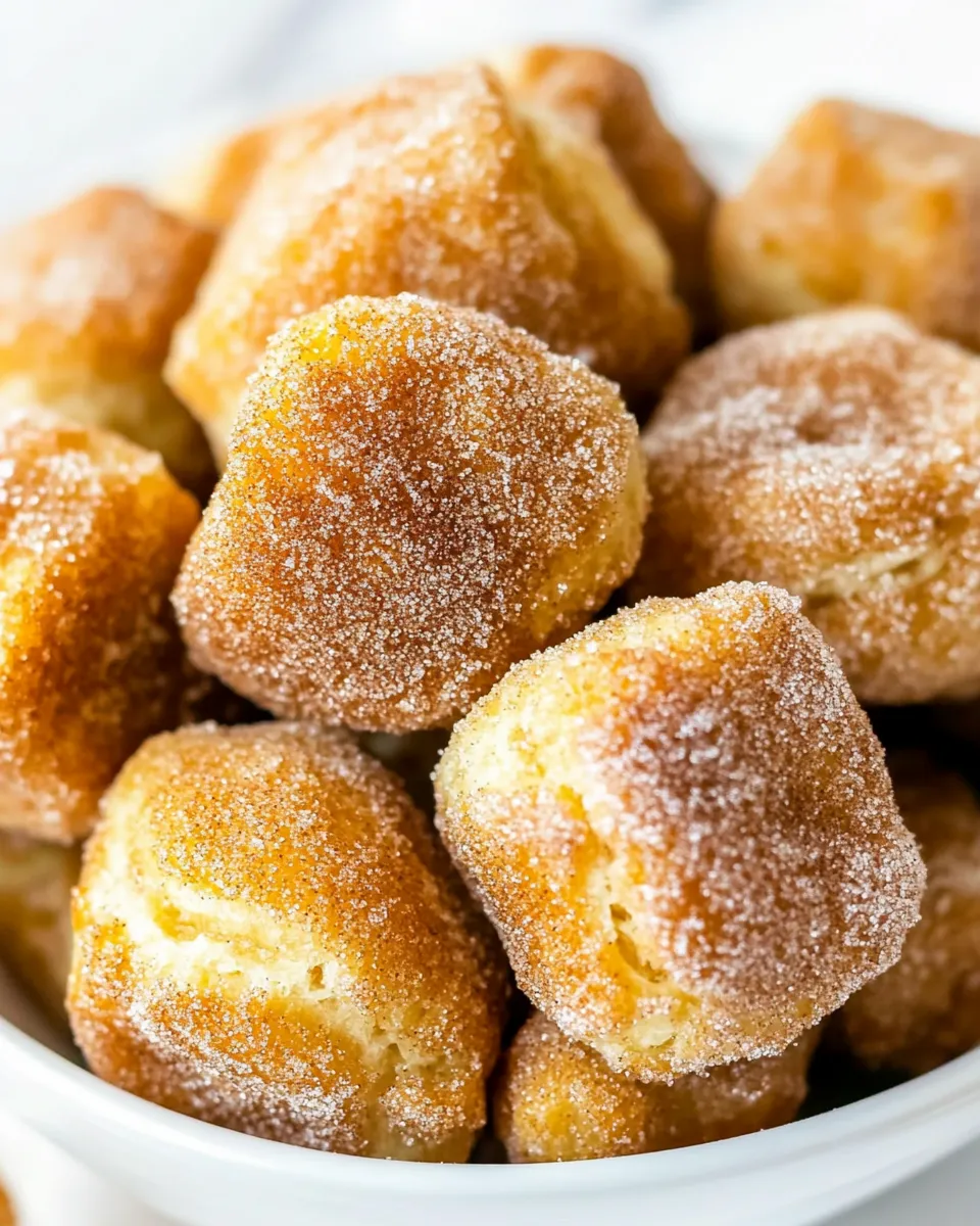 Classic Cinnamon Sugar Air Fryer Donut Holes image