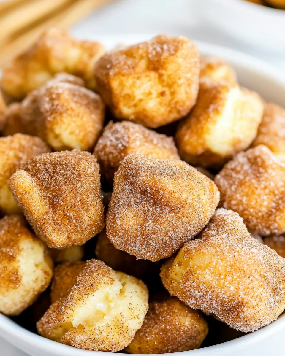 Easy Cinnamon Sugar Air Fryer Donut Holes recipe photo