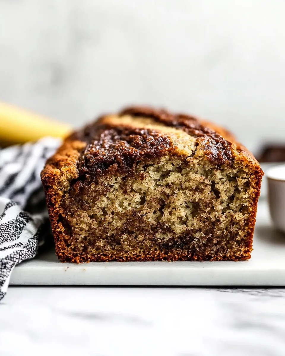 Easy Cinnamon Swirl Banana Bread recipe photo