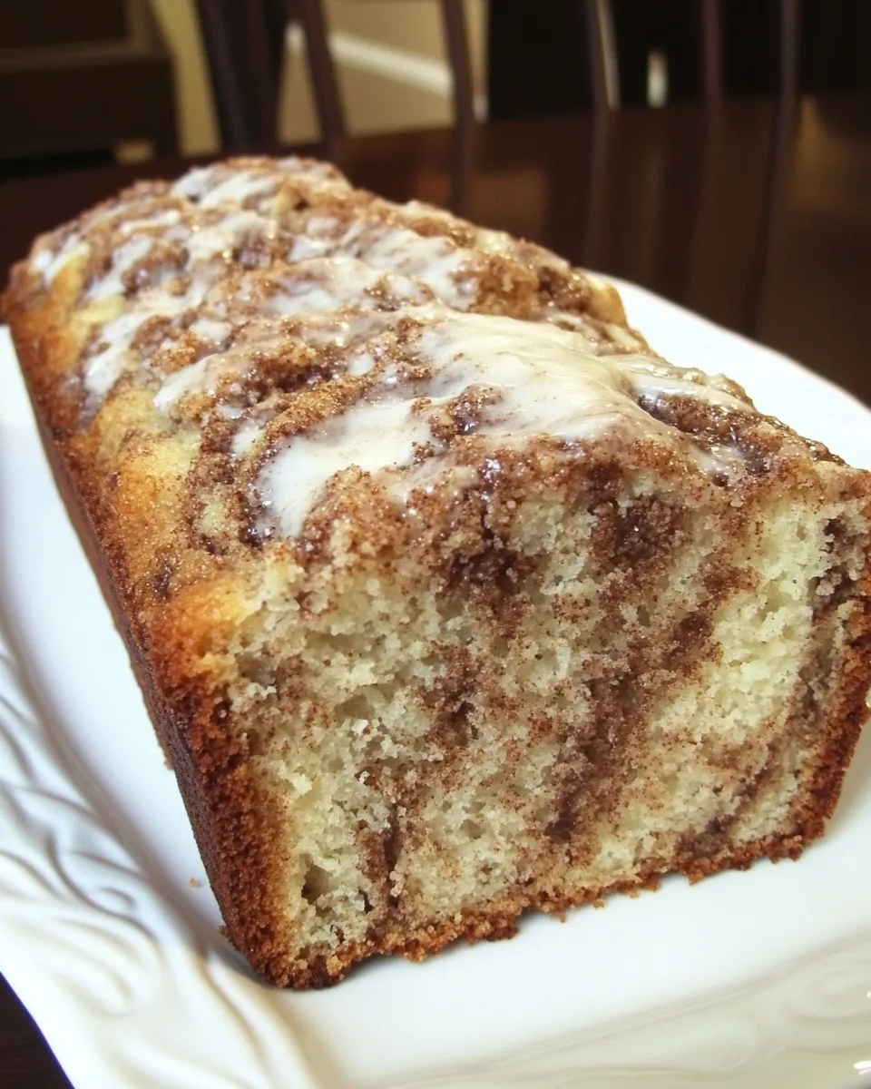 Delicious Cinnamon Swirl Quick Bread shot