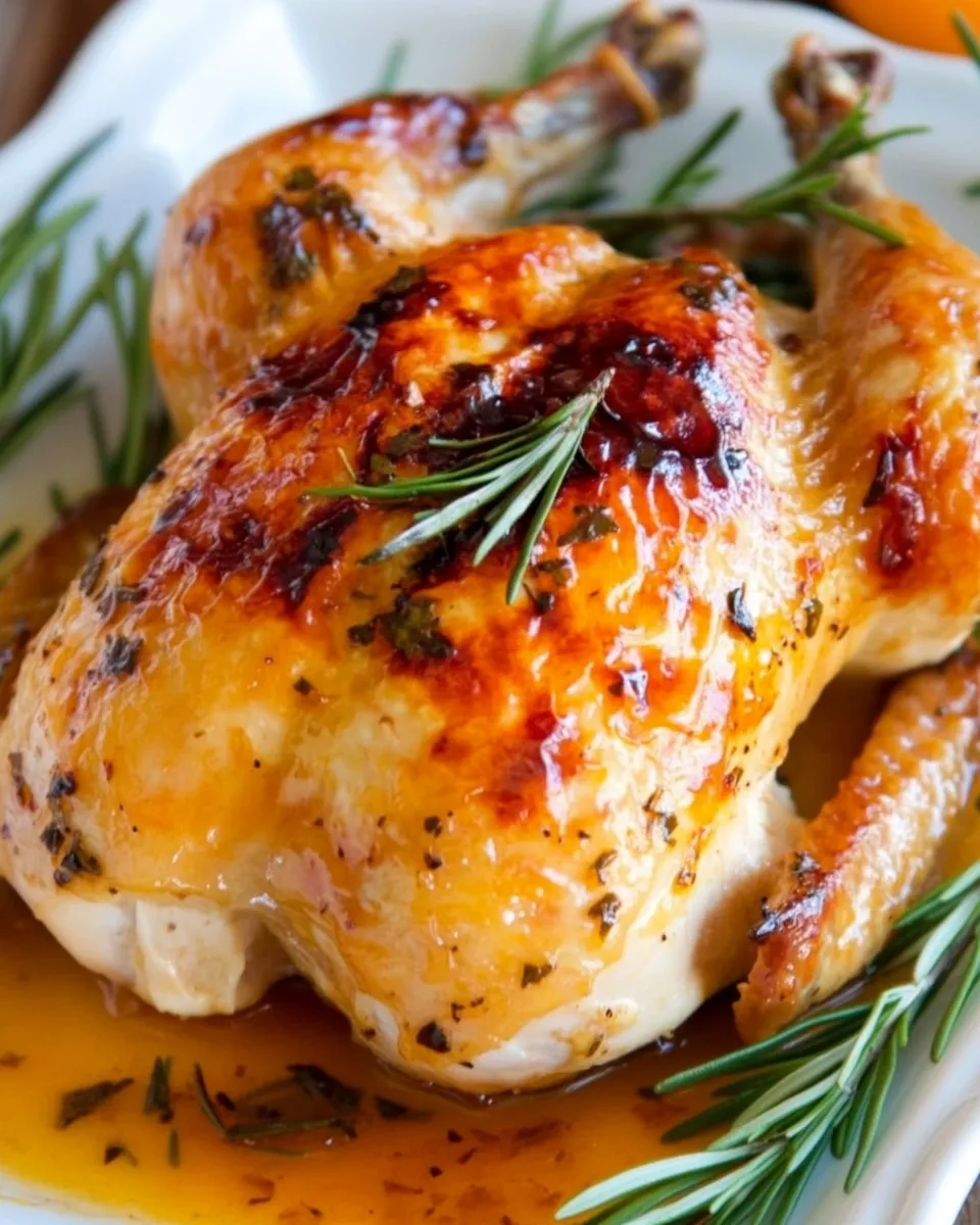 Best Citrus Glazed Roast Chicken image