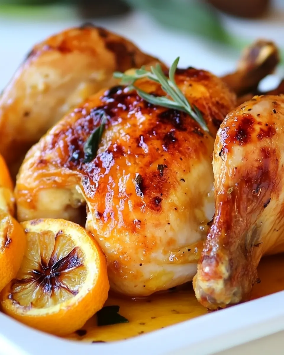 Easy Citrus Glazed Roast Chicken recipe photo