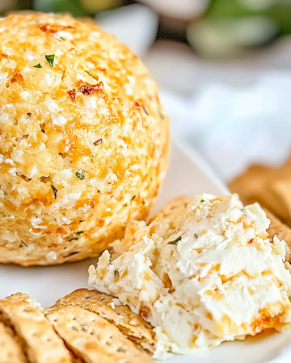 Healthy Classic Cheese Ball dish photo