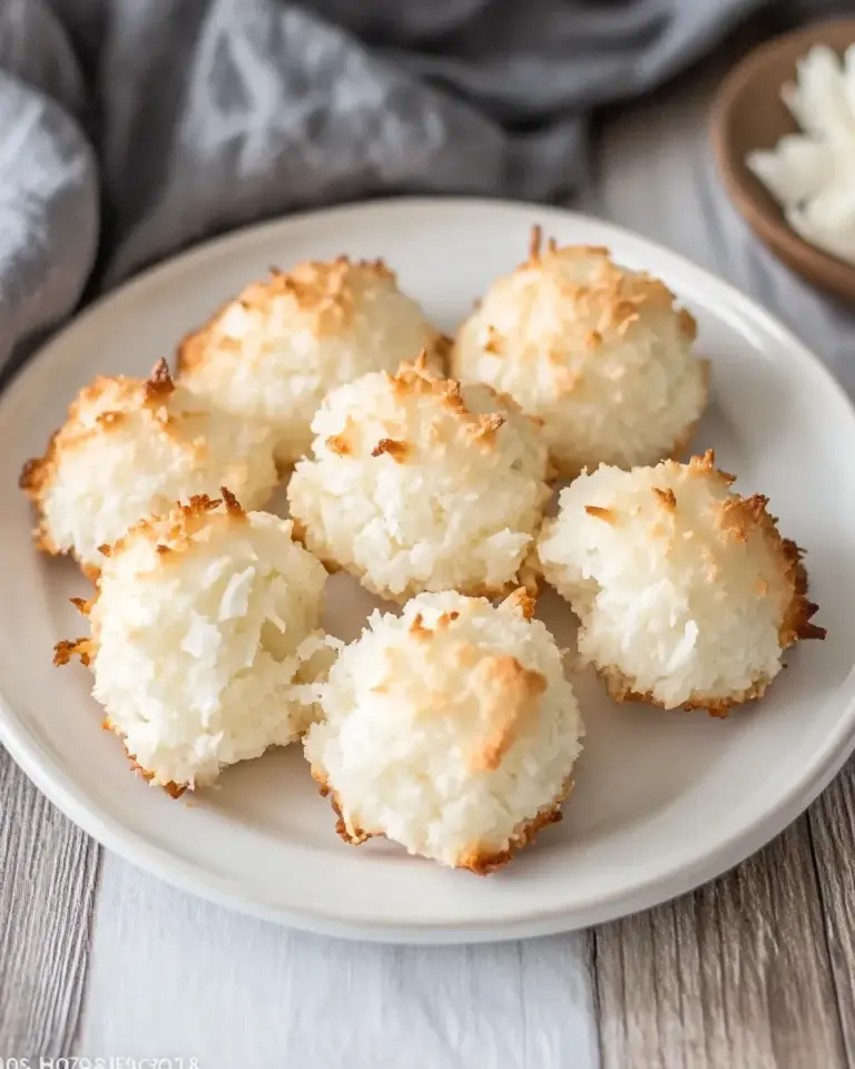 Homemade Classic Coconut Macaroons Recipe photo
