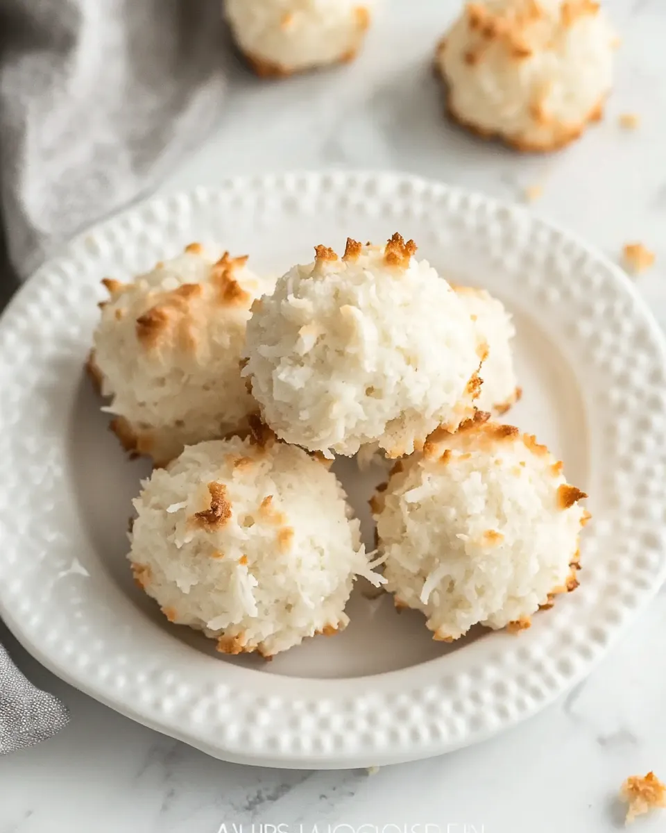 Easy Classic Coconut Macaroons Recipe image