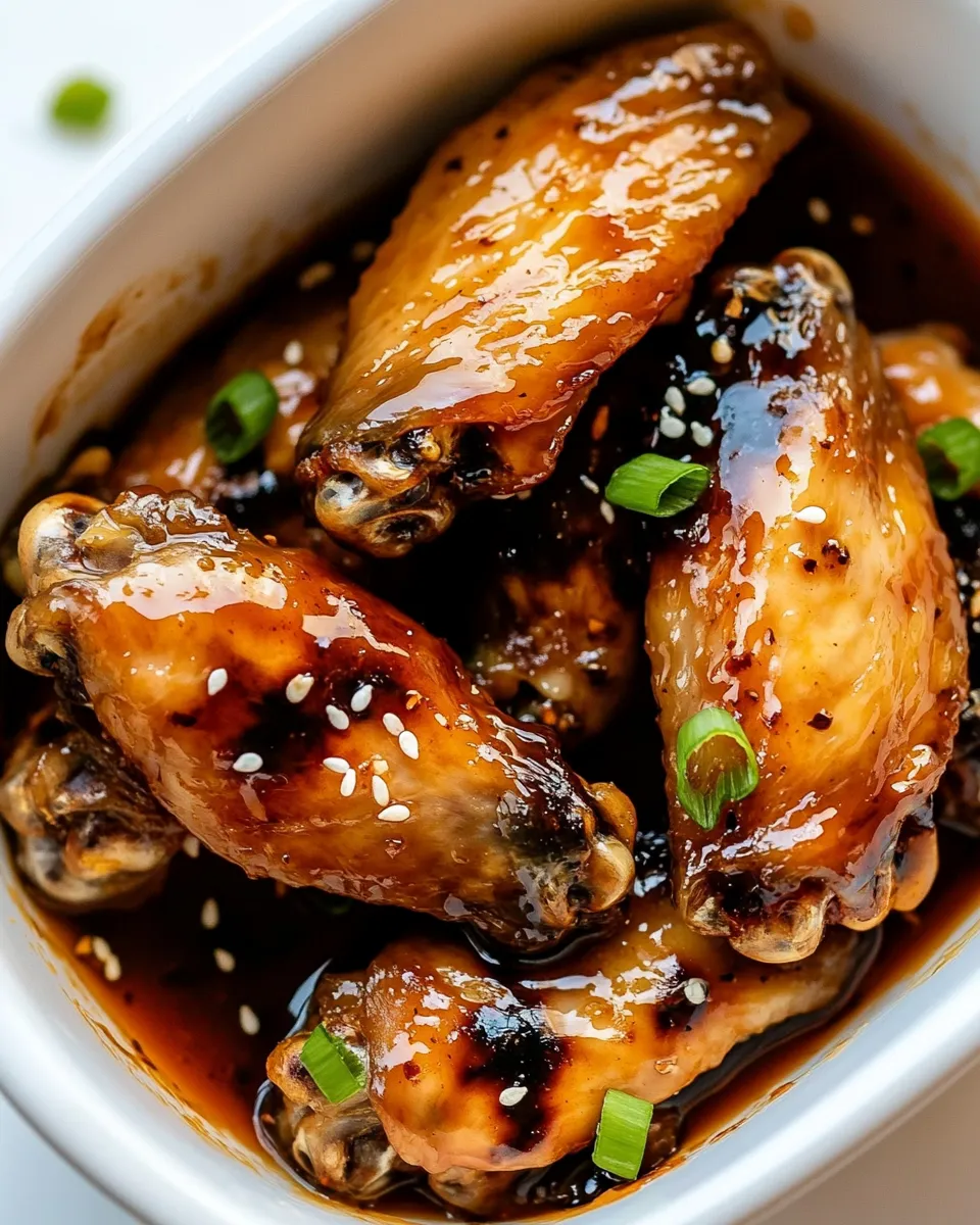 Savory Coca-Cola Chicken Wings dish photo