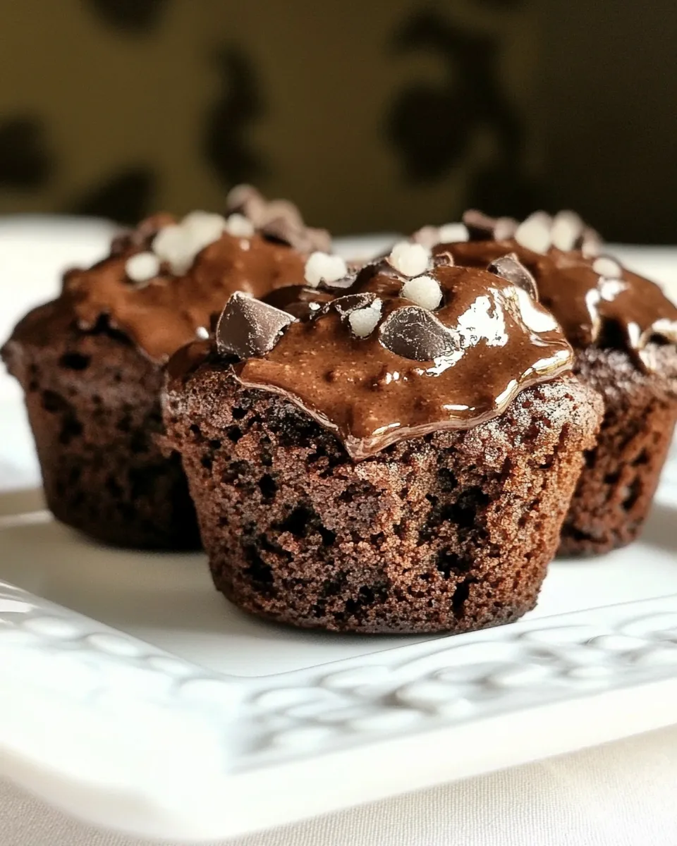 Quick Cocoa Muffins food shot