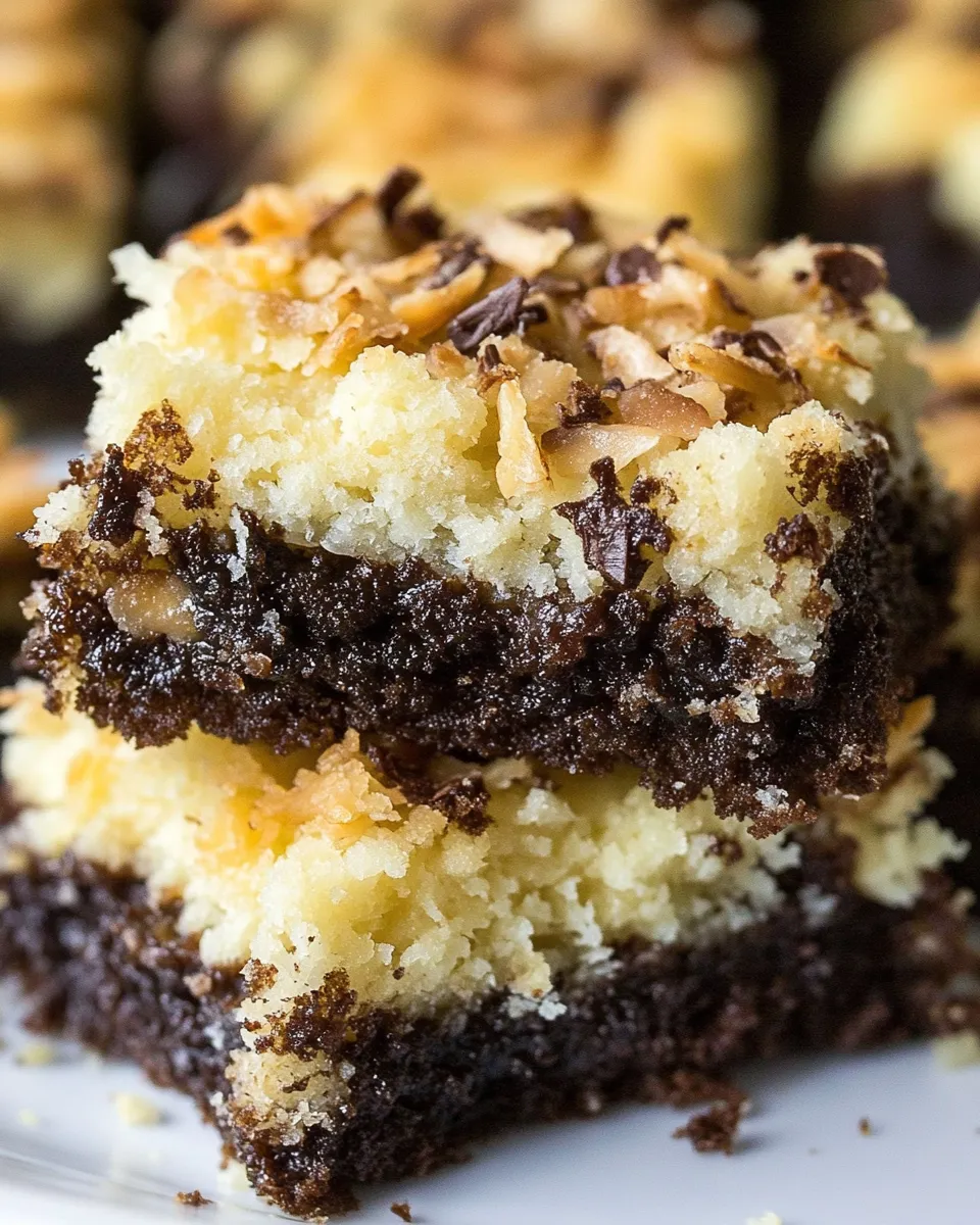 Easy Coconut Brookies recipe photo